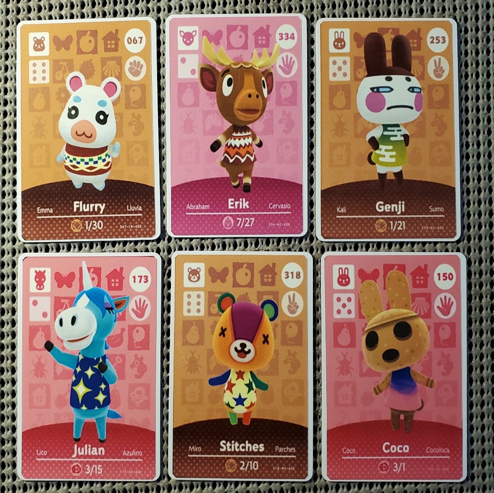 Animal crossing amiibo card